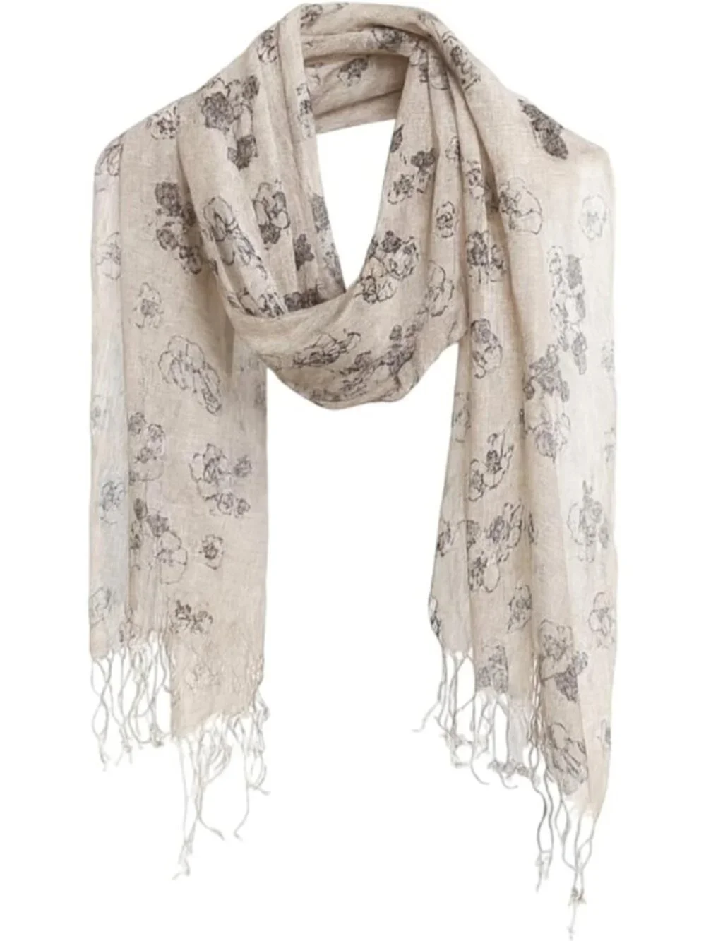 Lightweight Summer Scarf | Versatile Shawl Wrap | Soft Linen Feel for Men